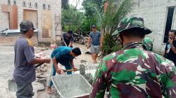 Personil Satgas TMMD Ke-124 Kodim 0320 Beri Harapan Baru, Perbaiki RTLH Untuk Warga Bukit Kayu Kapur