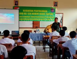 Koramil Cimanggis Monitoring Penyuluhan TMMD Non Fisik ke-124 di SMAN 13 Depok