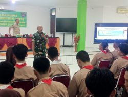 Kegiatan Non Fisik TMMD ke-124 Kodim 0508/Depok Sampaikan Penyuluhan UU Lalu Lintas dan Wawasan Kebangsaan Kepada Siswa SMAN 1 Depok