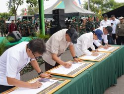 Danrem 051/Wkt Dampingi Menhan RI Tinjau Kesiapan Yonif TP 843/PYV di Bekasi