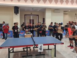 Perdana, Wali Kota Jakarta Timur Hadir di Turnamen Tenis Meja Matraman Cup 3