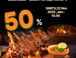 Grand Opening 22 November! Kampung Bar Bakar Sajikan Sensasi Balungan Bakar Apa Cak Ofi