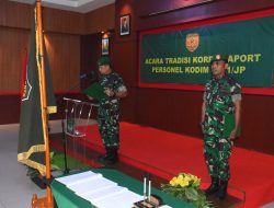 Dandim 0501/JP Pimpin Acara Tradisi Penerimaan dan Pelepasan Personel Kodim 0501/ JP