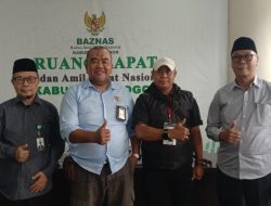 Dedi Supiandi KA Satgas FRIC DPC Bersama Sekertaris Sambangi BAZNAS Kabupaten Bogor