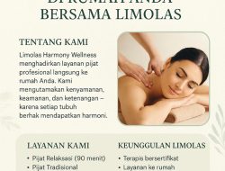 Harmony Wellness Hadirkan LLimolasayanan Pijat Profesional ke Rumah