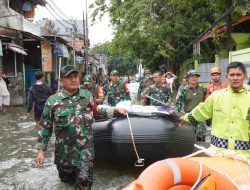 Respons Cepat Kodam Jaya dalam Penanganan Banjir di Kelurahan Kapuk Muara