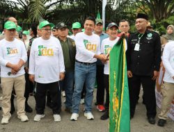 Kodim 0508/Depok Monitoring Jalan Santai Kebangsaan Harlah 100 Tahun NU