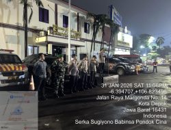 Patroli Malam Bersama Polrestro Depok, Kodim 0508 Pastikan Wilayah Aman dan Kondusif
