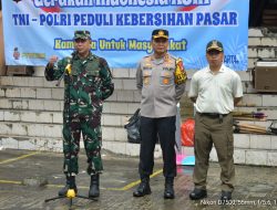 TNI–Polri Bersama Pemkot Depok Gelar Gerakan Indonesia Asri di Pasar Agung