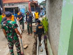 TMMD Ke-127 Kodim 0508/Depok Hari H+3, Pembuatan Drainase Capai 20 Persen