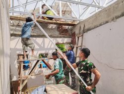 TMMD Bedah Tiga RTLH di Sukamaju, Progres Capai 37 Persen