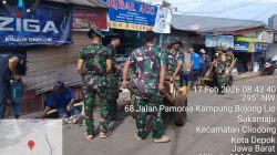 TMMD Ke-127 Bangun Drainase 200 Meter di Sukamaju