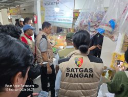 Satgas Saber Pelanggaran Pangan Pusat Pantau Langsung 2 Pasar di Kota Tangerang, Harga Pangan Masih Stabil