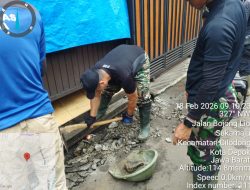 TMMD Ke-127 Bangun Drainase 200 Meter di Sukamaju, Cegah Genangan