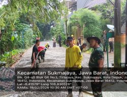 TMMD Ke-127 Kodim 0508/Depok Percepat Pengerasan Jalan di GDC Gardenia