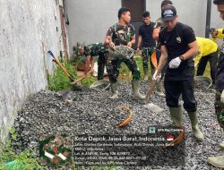 TMMD Ke-127 Kodim 0508/Depok Lanjutkan Pengerasan Jalan di GDC Gardenia