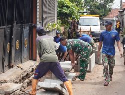 Progres 64 Persen, Drainase TMMD di Sukamaju Dikebut Meski Diguyur Gerimis