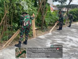 H+16 TMMD Ke-127 Depok, Progres Pengerasan Jalan Tembus 75 Persen