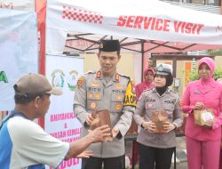 Polres Probolinggo Kota Bagikan 400 Takjil di Depan Mako dan Alun-Alun