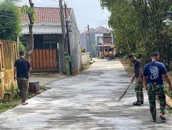 TMMD Ke-127 Depok Percepat Pengerasan Jalan GDC Gardenia, Progres Capai 90 Persen