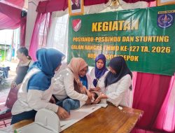 Pelaksanaan Program Stunting, Posyandu dan Posbindu TMMD Ke-127 Depok Capai 100 Persen