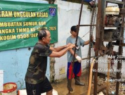 TMMD Ke-127 Kodim 0508/Depok Kebutan Pembuatan Sumur Bor di Sukamaju dan Abadi Jaya