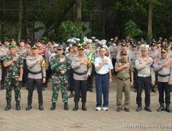 Apel Gelar Pasukan, Dandim dan Kapolrestro Pastikan Depok Aman Saat Takbiran
