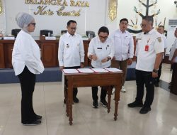 Kantor Pertanahan Kota Palangka Raya Serahkan Aset Pemda