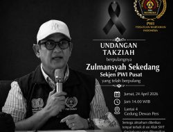 PWI Pusat Gelar Doa Bersama Wafatnya Sekjen Zulmansyah Sekedang