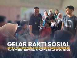 Rutan Kelas IIB Tanjung Pura Salurkan Bantuan Ketahanan Pangan ke Panti Asuhan Washliyah