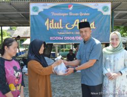 Kodim 0508 Depok Distribusikan 600 Paket Daging Kurban untuk Warga di Idul Adha 1447 H