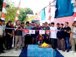 PSB dan FWB Resmikan Jalan Lingkungan Titik 21 RT 06 RW 10 Kp Pondok, Desa Babakan, Ciseeng dengan Prosesi Gunting Pita dan Potong Tumpeng