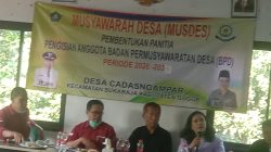 Musdes Pembentukan Panitia Pengisian Anggota BPD Desa Cadasngampar Masa Bakti 2027–2035 Berlangsung Demokratis