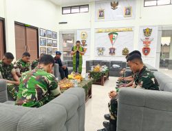 Romo Yos Bintoro Kunjungi Yon TP 821/Satria Bupolo, Perkuat Sinergi Iman dan Pengabdian Prajurit