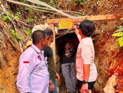 Ditreskrimsus Polda Gorontalo Police Line Lubang Tambang dan Tromol Pengolahan Emas di Gorontalo Utara 