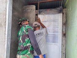 Pemasangan Pintu dan Closet WC, Pembangunan MCK Masjid Quba Desa Umbele