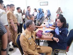 Walikota Munjirin Buka Donor Darah HUT ke-58 BPJS Kesehatan, Targetkan 100 Kantong Darah