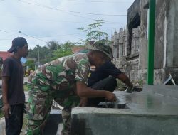 Renovasi RTLH Milik Bapak Hardi di Desa Pulau Dua Masuki Tahap Finishing Pengecatan