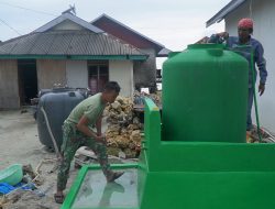 Pekerjaan Manunggal Air Bersih TMMD Ke-129 di Desa Umbele Lama Masuki Tahap Akhir