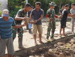Kolaborasi Masyarakat Percepat Pembangunan Rabat Beton TMMD di Desa Polewali