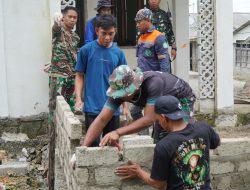 Satgas TMMD Ke-129 Kodim 1311/Morowali Bangun Manunggal Air Bersih di Masjid Desa Umbele Lama