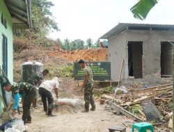 Satgas TMMD Ke-129 Kodim 1311/Morowali Terus Kebut Pembangunan MCK Masjid Desa Polewali