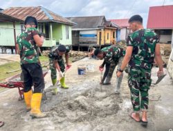 Pengecoran Rabat Jalan di Desa Polewali Terus Berlanjut, Satgas TMMD dan Warga Percepat Pembangunan