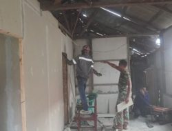 Renovasi RTLH Bapak Suhardin di Desa Umbele Lama Masuki Tahap Pemasangan Kalsiboard dan Pengecatan
