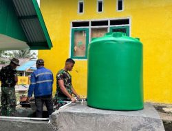 Program Manunggal Air Bersih di SDN Umbele Masuki Tahap Pengecatan Tandon Air