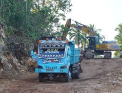 Alhamdulillah, Jalan Penghubung Kepulauan Umbele Kini Sudah Dapat Dilalui Truk