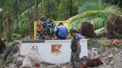 Gapura TMMD Jadi Penanda Pengabdian Satgas di Pulau Umbele