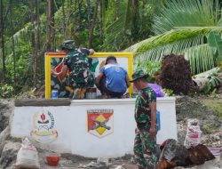 Gapura TMMD Jadi Penanda Pengabdian Satgas di Pulau Umbele