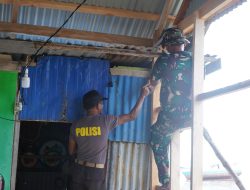 Sinergitas TNI, Polri, dan Masyarakat Warnai Renovasi RTLH Milik Ibu Syamsiah di Desa Umbele