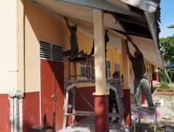 Sinergitas Satgas TMMD dan Masyarakat Terjalin Erat dalam Renovasi SDN 2 Bungku Selatan